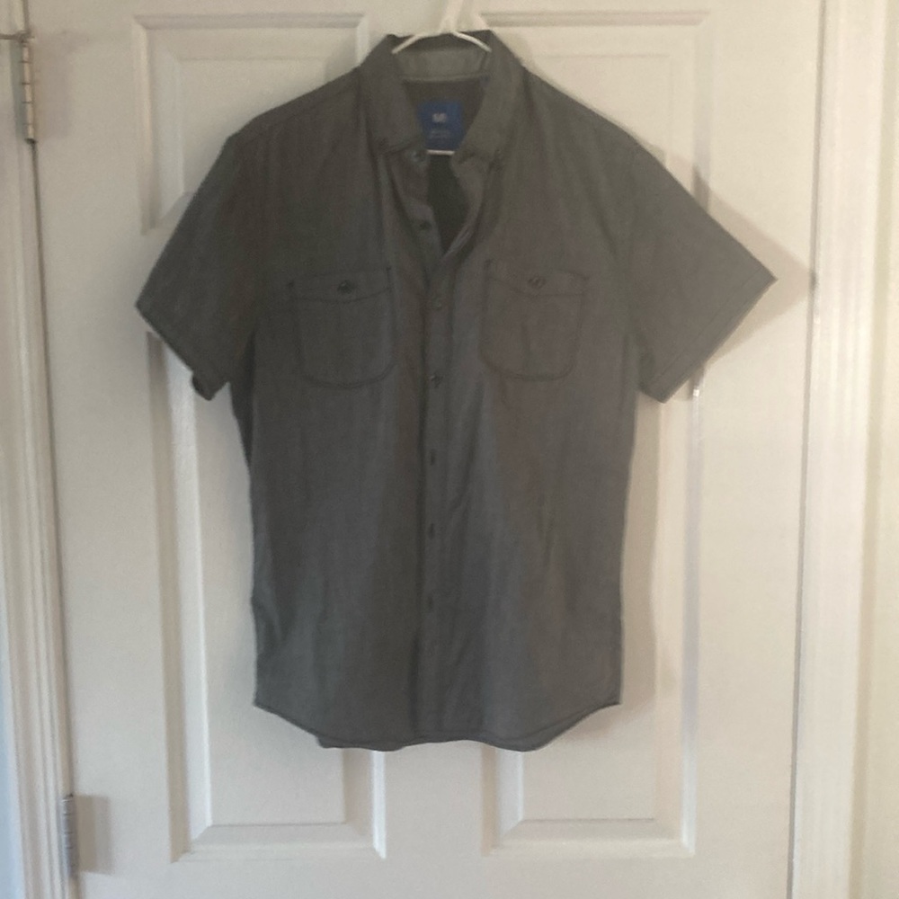 Michael Brandon Charcoal Button Down Shirt